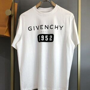 Givenchy Paris 1952 Box Logo White Cotton Graphic T-shirt